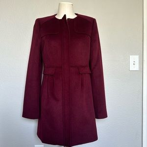 LOFT - burgundy coat